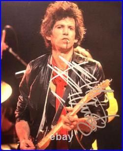 Keith Richards (ROLLING STONES) Signed Original 8x10 Authentic Autograph withCOA
