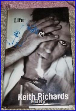 Keith Richards Rolling Stones Autographed Autobiography Life! Hard Cover Ed