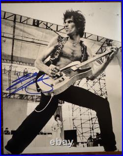 Keith Richards Rolling Stones Autographed Signature 8x10 Matte Photograph COA