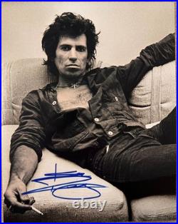Keith Richards Rolling Stones Signed Autograph Signature 8x10 Matte Photo COA