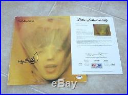 Keith Richards Rolling Stones Signed Autographed Goats Head LP PSA Certified