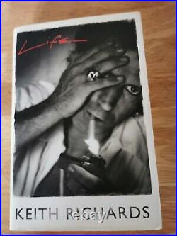 Keith Richards Rolling Stones Signed Life Book Genuine Uk First Edition