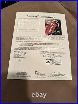 Keith Richards Ronnie Wood Rolling Stones Signed 12 X 12 Flat JSA Shepard Fairey