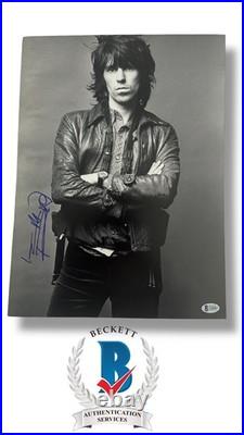 Keith Richards Signed 16x12 Photo Beckett LOA A38087