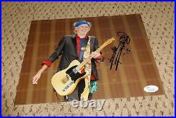 Keith Richards Signed 8x10 Photo Jsa Autograph Rolling Stones Loa Guitar