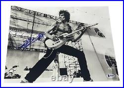 Keith Richards Signed Autograph 11x14 Photo Rolling Stones Guitar BAS COA NY X2
