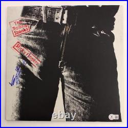 Keith Richards Signed Autograph Album Record Rolling Stones Sticky Fingers Bas