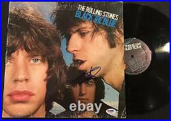 Keith Richards Signed Autographed Rolling Stones Black And Blue Album Vinyl PSA