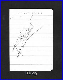 Keith Richards Signed Hotel Note Paper Page Rolling Stones Vintage 1965 Era Auto