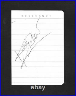 Keith Richards Signed Note Page Rolling Stones Vintage 1960's Guaranteed Auto
