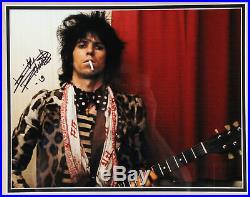 Keith Richards Signed Photo Framed Rolling Stones COA PSA/DNA