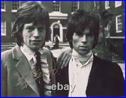 Keith Richards Signed Photo Mick Jagger The Rolling Stones Autograph Signature