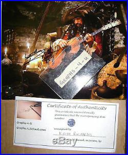 Keith Richards Signed Pirates of the Caribbean Autograph The Rolling Stones A