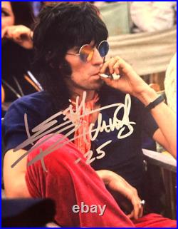 Keith Richards Signed (ROLLING STONES) 8x10 Original Authentic Autograph withCOA