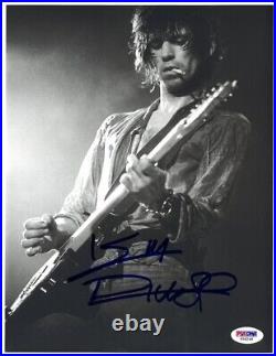 Keith Richards Signed Rolling Stones Autographed 8.5x11 B/W Photo PSA/DNA#Y06248