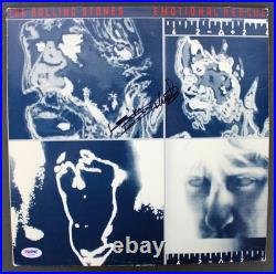 Keith Richards Signed Rolling Stones Emotional Rescue Album Cover PSA #AA01976