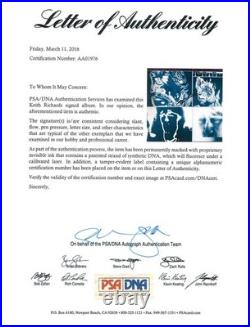 Keith Richards Signed Rolling Stones Emotional Rescue Album Cover PSA #AA01976