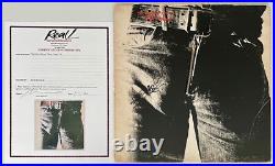 Keith Richards Signed Rolling Stones Sticky Fingers Vinyl Record Epperson COA