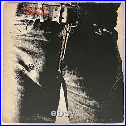 Keith Richards Signed Rolling Stones Sticky Fingers Vinyl Record Epperson COA