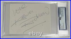 Keith Richards Signed Vintage Cut Autograph PSA Authentic The Rolling Stones