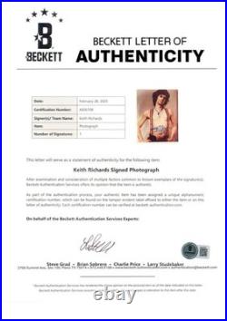 Keith Richards Signed oversized photograph