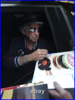 Keith Richards The Rolling Stones Hand Signed 16x20 Autographed Photo COA Proof