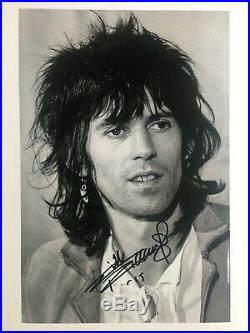 Keith Richards / The Rolling Stones Hand-signed 12x8 Photo Autograph