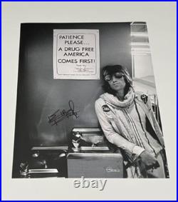 Keith Richards The Rolling Stones Signed 11x14 Photo (PATIENCE PLEASE.) COA