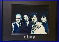 Keith Richards / The Rolling Stones Signed Autographed Photo Framed TODD M COA