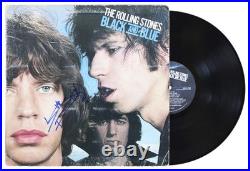 Keith Richards The Rolling Stones Signed Black And Blue Album Cover BAS #AE02797