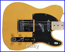 Keith Richards The Rolling Stones Signed Butterscotch Fender Guitar BAS #A00373