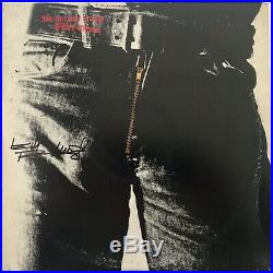 Keith Richards rolling stones signed album sticky fingers lp autographed