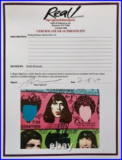 Keith Richards signed Album Rolling Stones Some Girls lp