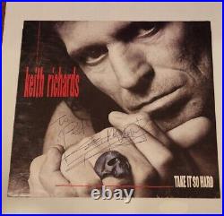 Keith Richards signed Album Sleeve JSA COA autograph auto Rolling Stones Picture