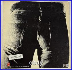 Keith Richards signed Rolling Stones Album Sticky Fingers Zipper vinyl Beckett