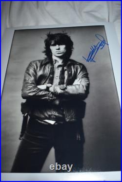 Keith Richards signed The Rolling Stones photo 11 x 14 with REAL Epperson COA Keith Richards signed The Rolling Stones photo 11 x 14 with REAL Epperson COA
