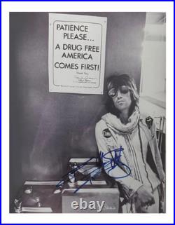 Keith Richards signed oversized 1972 photograph