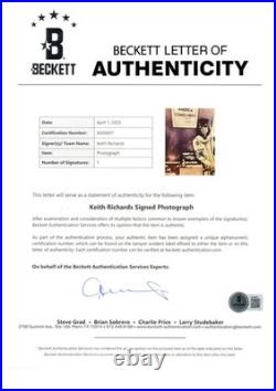 Keith Richards signed oversized 1972 photograph