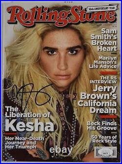 Kesha Autograph JSA Signed Rolling Stone Magazine Full Magazine