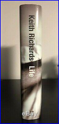 LIFE BY KEITH RICHARDS FIRST EDITION 2010- SIGNED HCDJ Rolling Stones Autograph