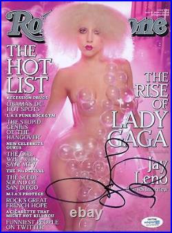Lady Gaga Autographed Signed Rolling Stone Magazine Sexy ACOA RACC