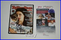 Lana Del Rey Autographed Rolling Stone Magazine 3x5 Collector Card with JSA COA