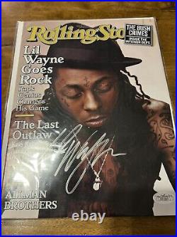 Lil Wayne autographed Rolling Stones Magazine April 2009 JSA Certification