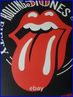 Lithograph Rolling Stones 50 Years Shepard Fairy Signed Numbered Genuine