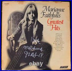 MARIANNE FAITHFULLSigned GREATEST HITS Promo AlbumThe Rolling StonesSexyDiva