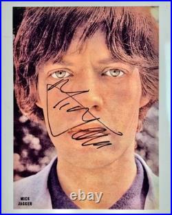 MICK JAGGER AUTHENTIC GENUINE HAND SIGNED 10 x8 PHOTO UACC RACC DEALER IN PERSON