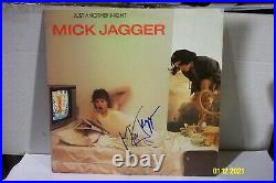 MICK JAGGER Autographed 12 Promo Cover Just Another Night Rolling Stones EX