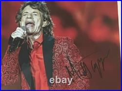 MICK JAGGER Autographed signed 8 X 11.5 Fully Framed Photo Rolling Stones