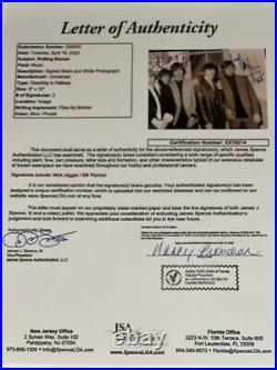 MICK JAGGER Bill Wyman JSA Full Letter SIGNED Autographed 8 X10 ROLLING STONES