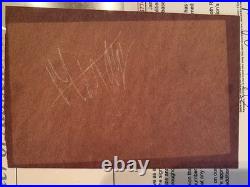 MICK JAGGER HAND SIGNED 4x6 CUT SIGNATURE ROLLING STONES SINGER JSA LOA